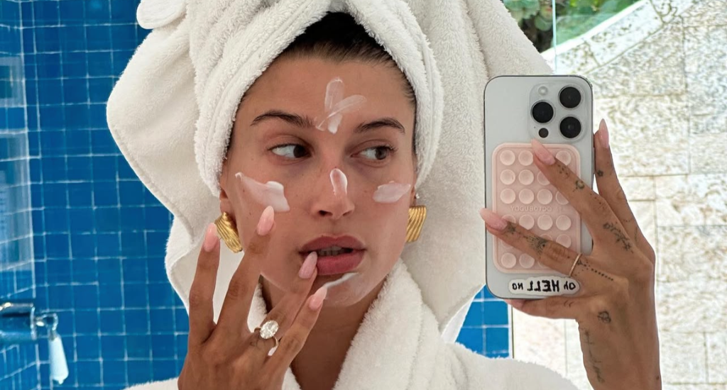 Hailey Bieber’s Beauty Bag Secrets for a Natural Glow